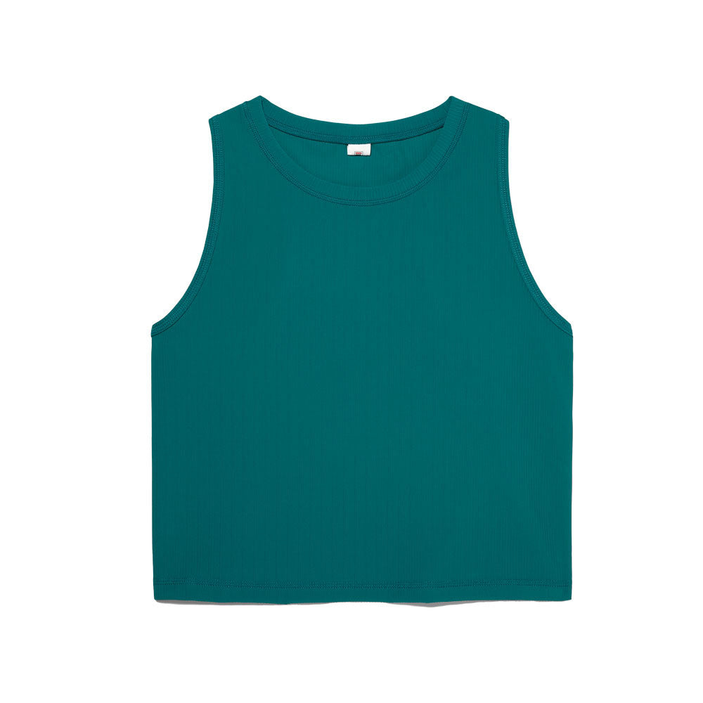 Pickleball FILA FI-LUX Ribbed Crop Top Pink Glo